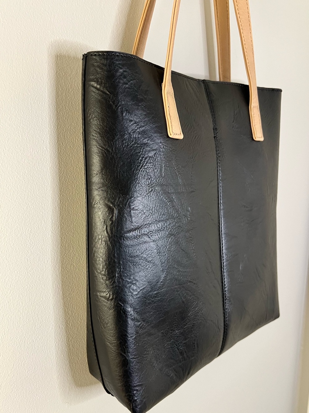 Liz Soto Jane Black Tote Bag 2 in 1 Horsebit NWOT - Picture 9 of 12